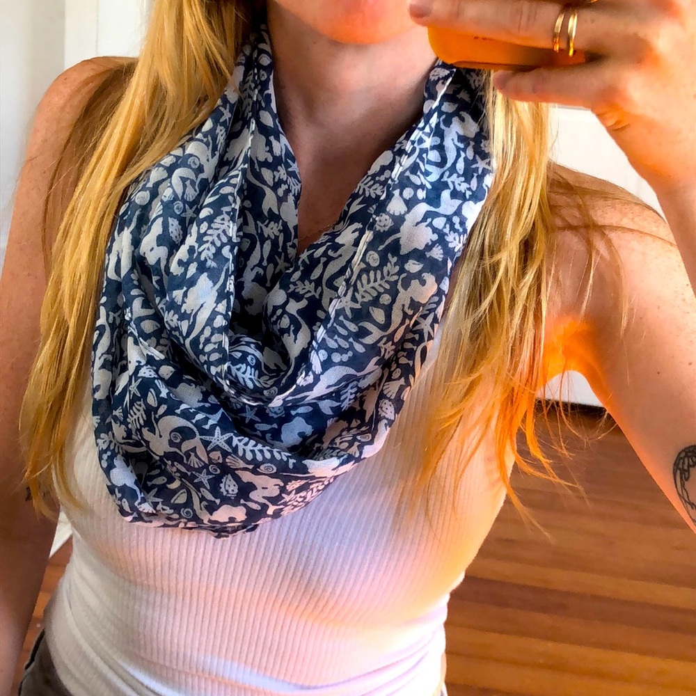 Mermaid infinity scarf